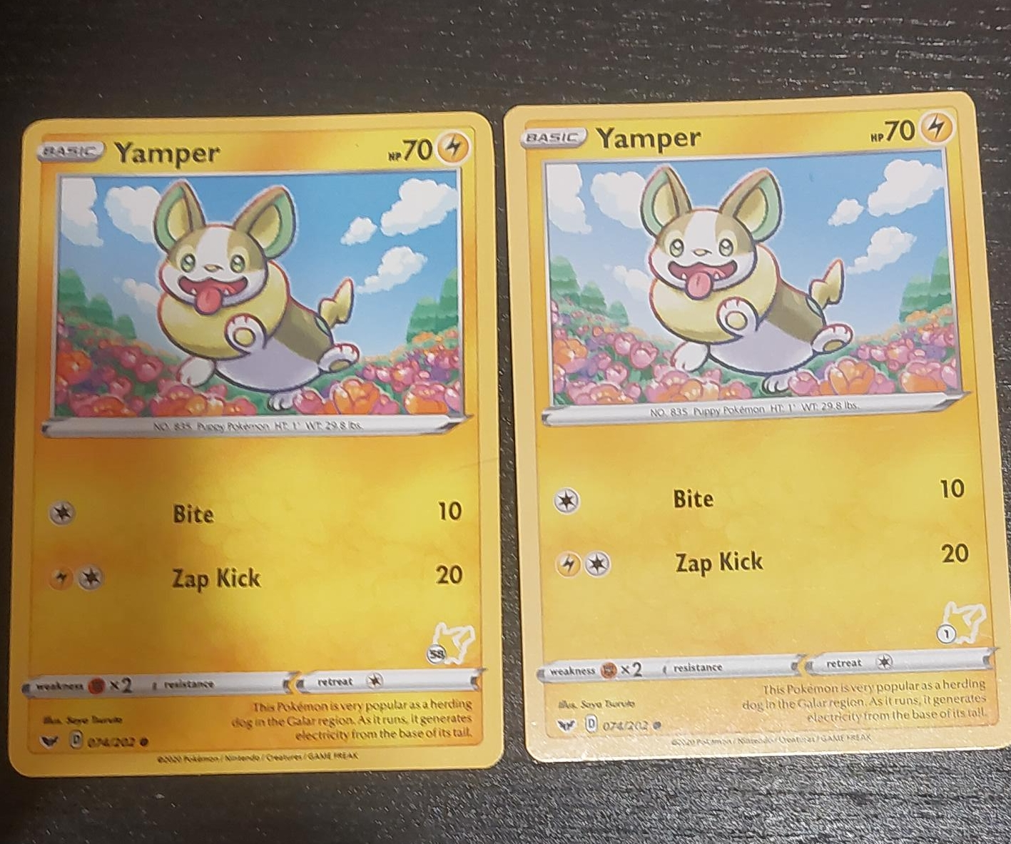 Yamper Pokemon Card thumbnail