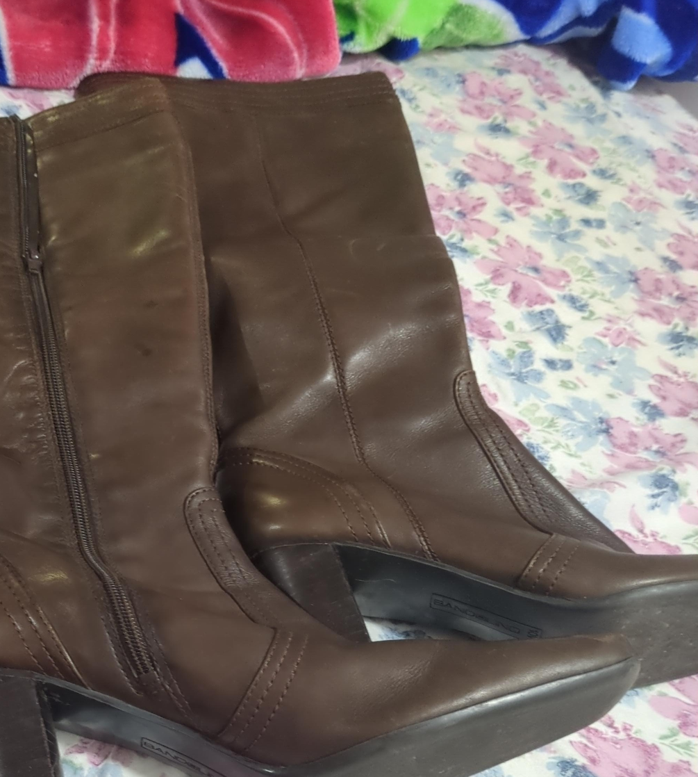 Marc Fisher Brown Leather Knee High Boots