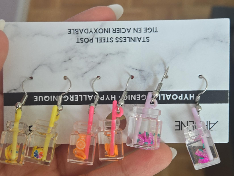 New! Ardene Drink Earrings - 3 Pairs thumbnail