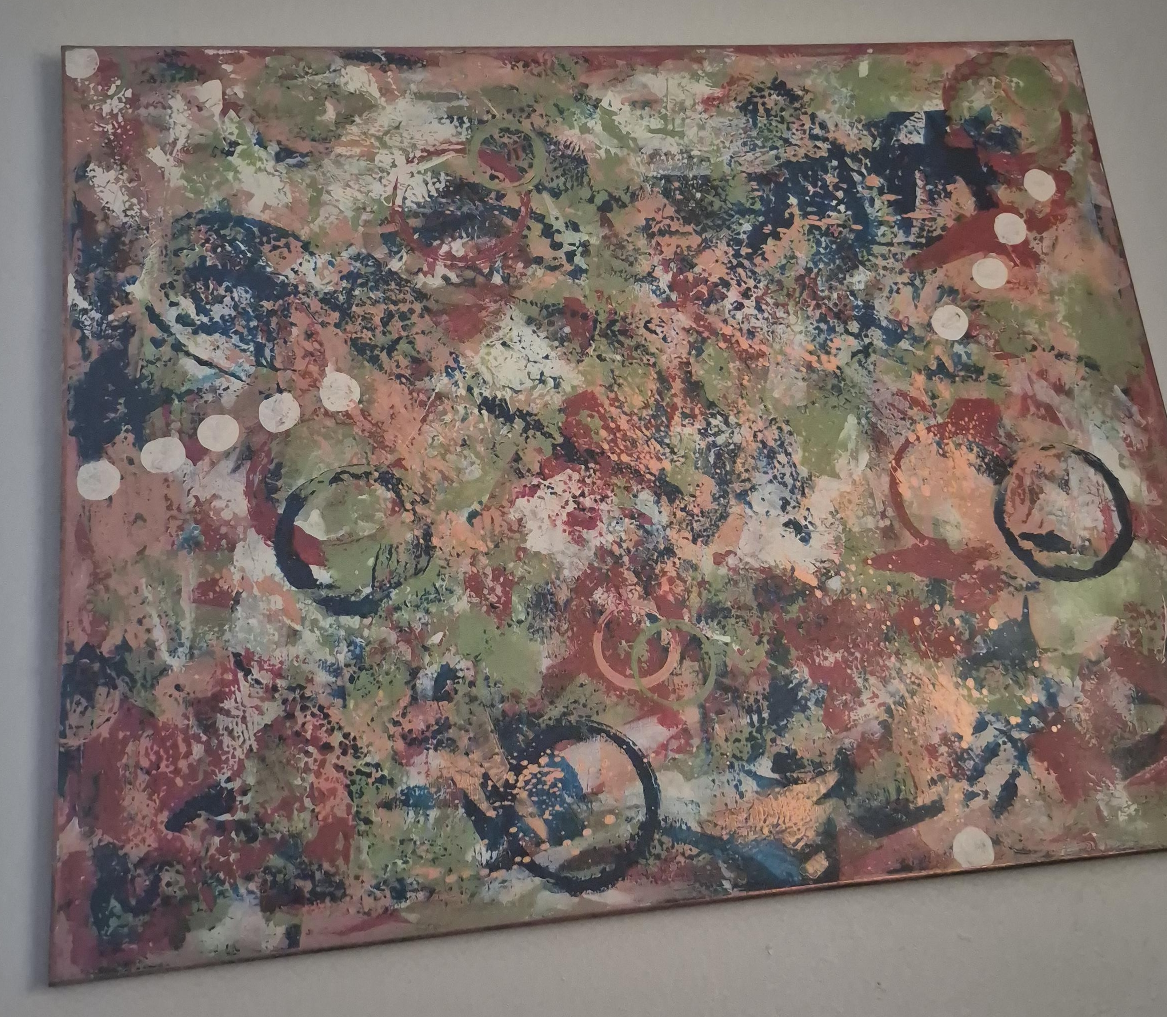 Abstract Mixed Media Painting