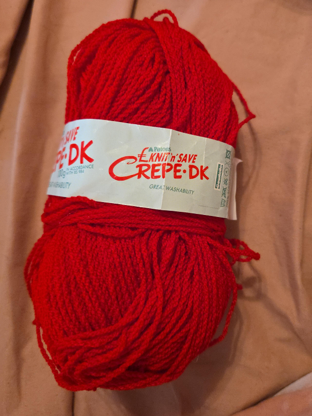 Patons Crepe DK Yarn - Red