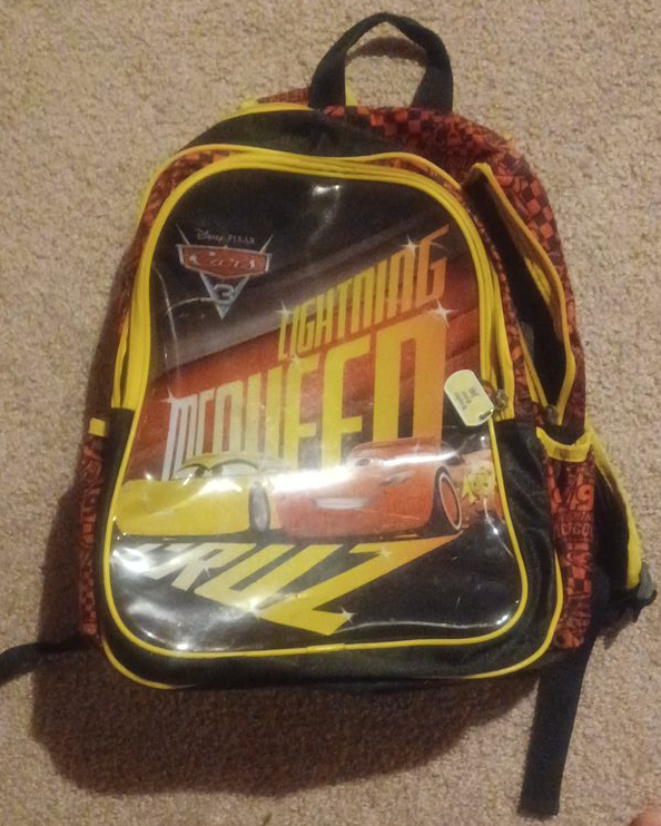 Disney Pixar Cars Lightning McQueen Backpack thumbnail