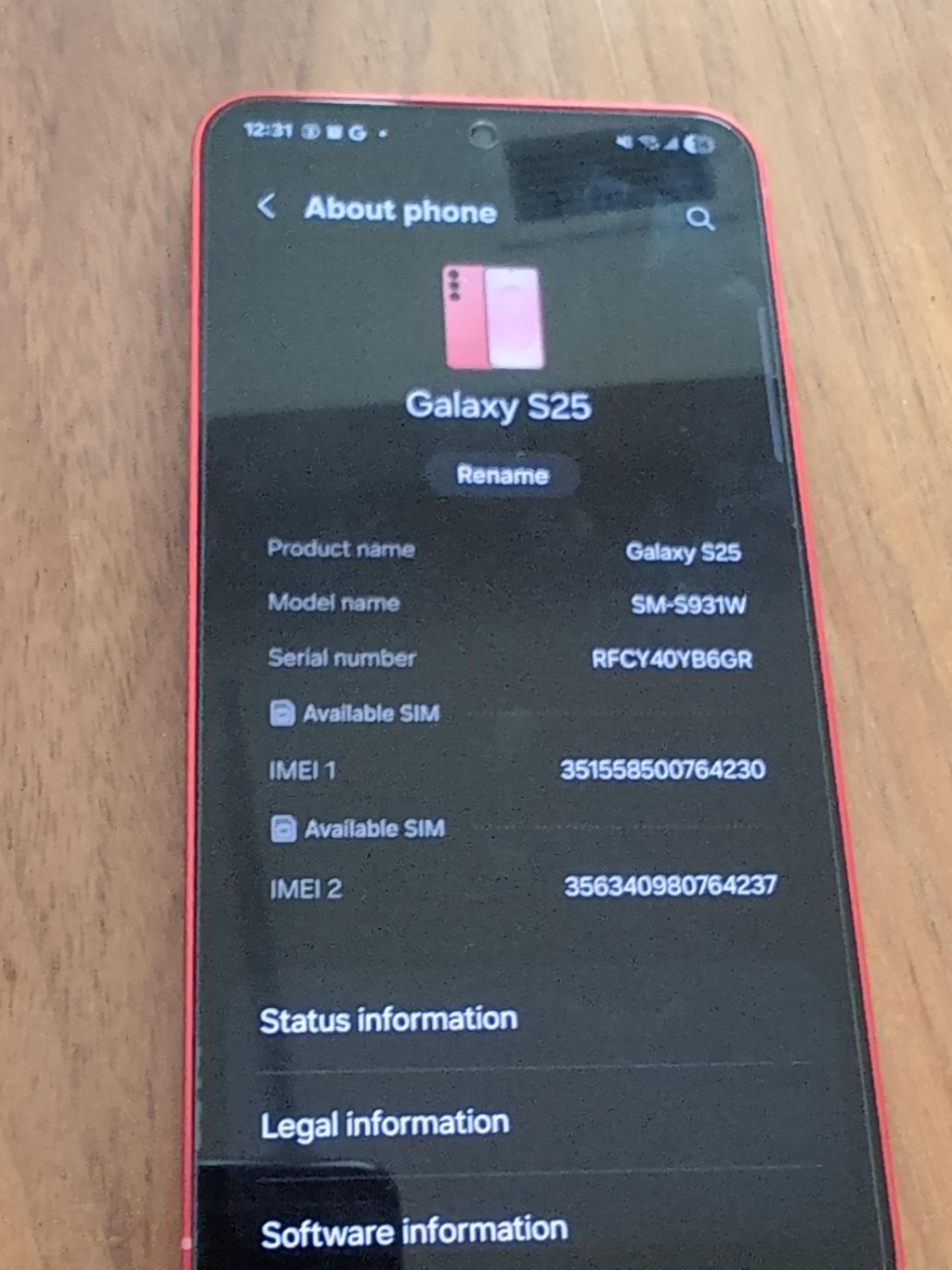 Samsung Galaxy S25 - Pink thumbnail