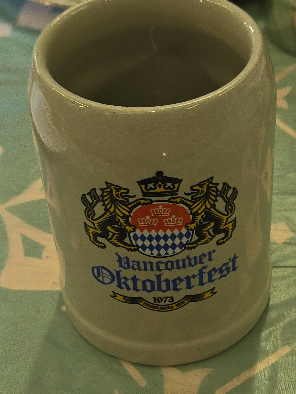 Vancouver Oktoberfest 1973 Beer Stein thumbnail