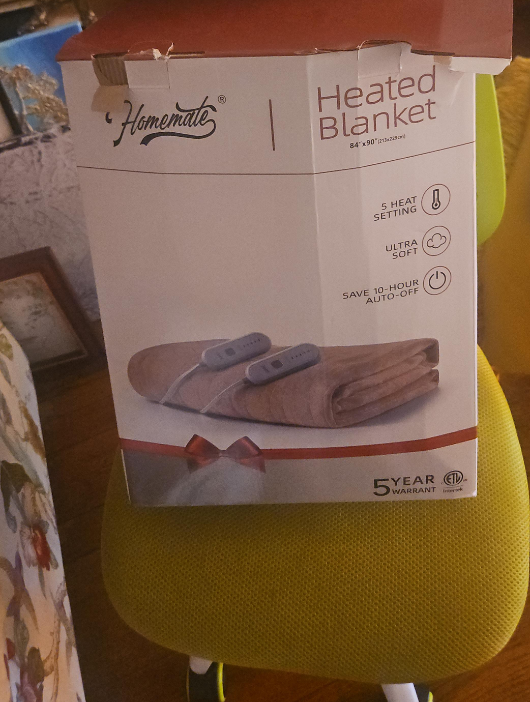 Homemate Heated Blanket  84" x 90" thumbnail