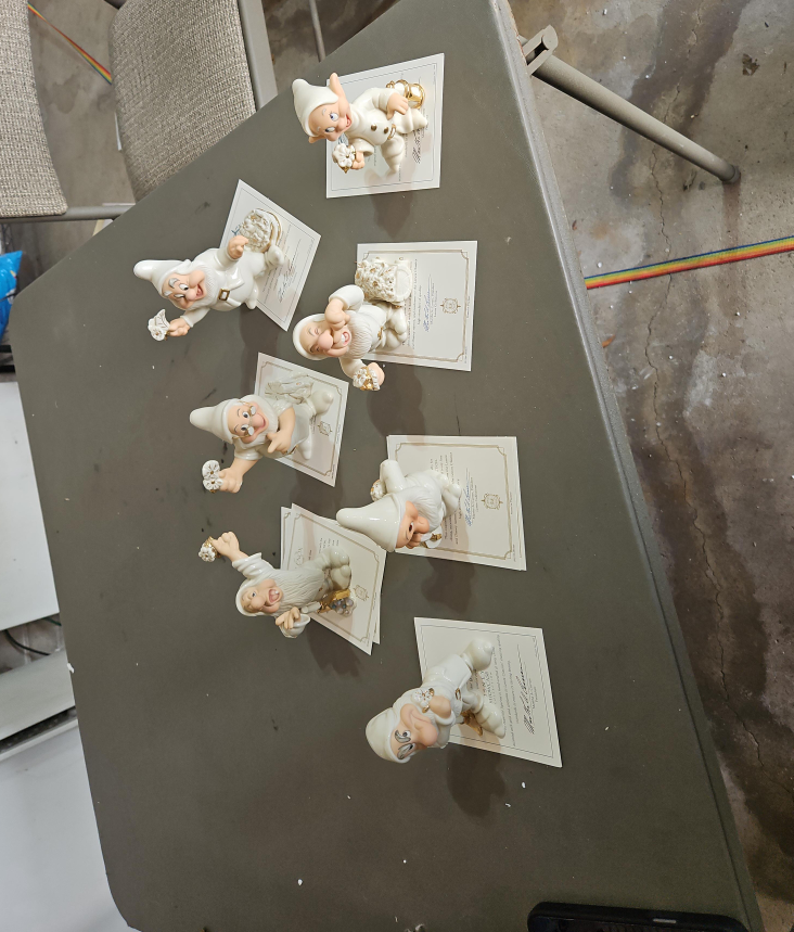 Lenox Seven Dwarfs Porcelain Figurines thumbnail