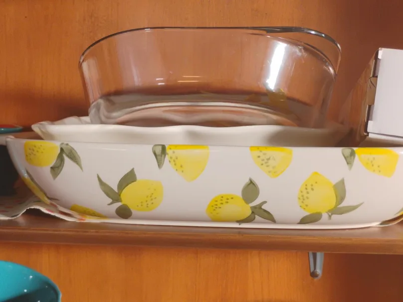 Lemon Patterned Baking Dish