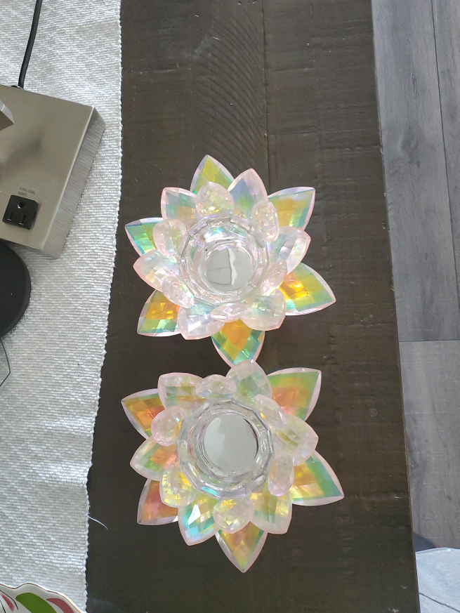 Lotus Flower Tea Light Candle Holders thumbnail