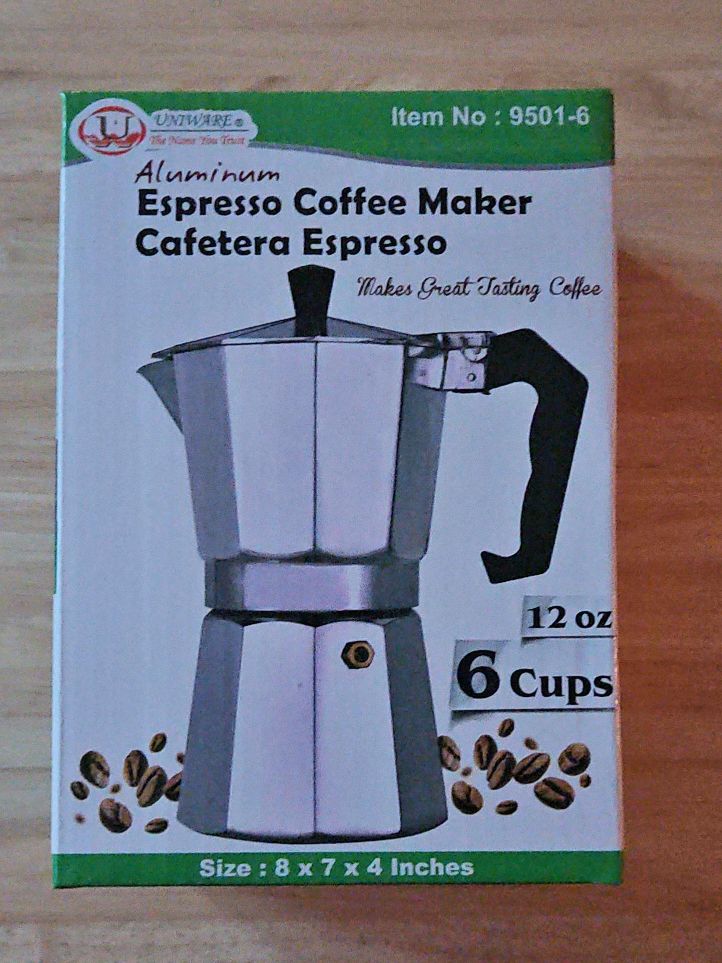 Uniware Aluminum Espresso Coffee Maker - 6 Cups thumbnail
