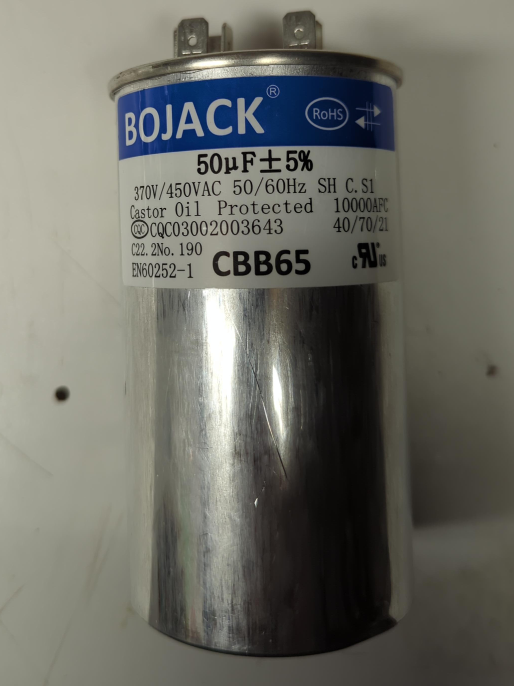 Bojack 50uF Capacitor - CBB65 thumbnail