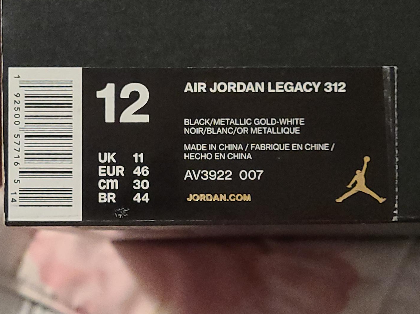 Air Jordan Legacy 312 Men's Shoes Size 12