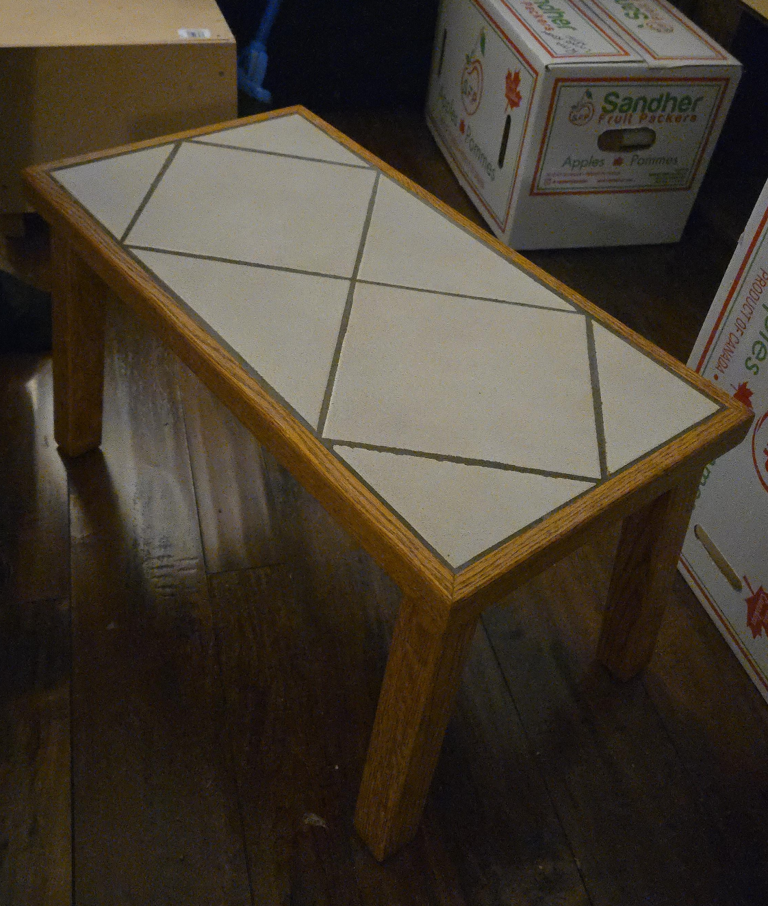 Tile Top Wood Accent Table thumbnail