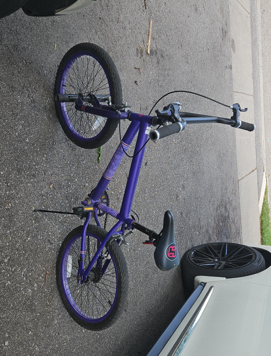 Purple BMX Bike