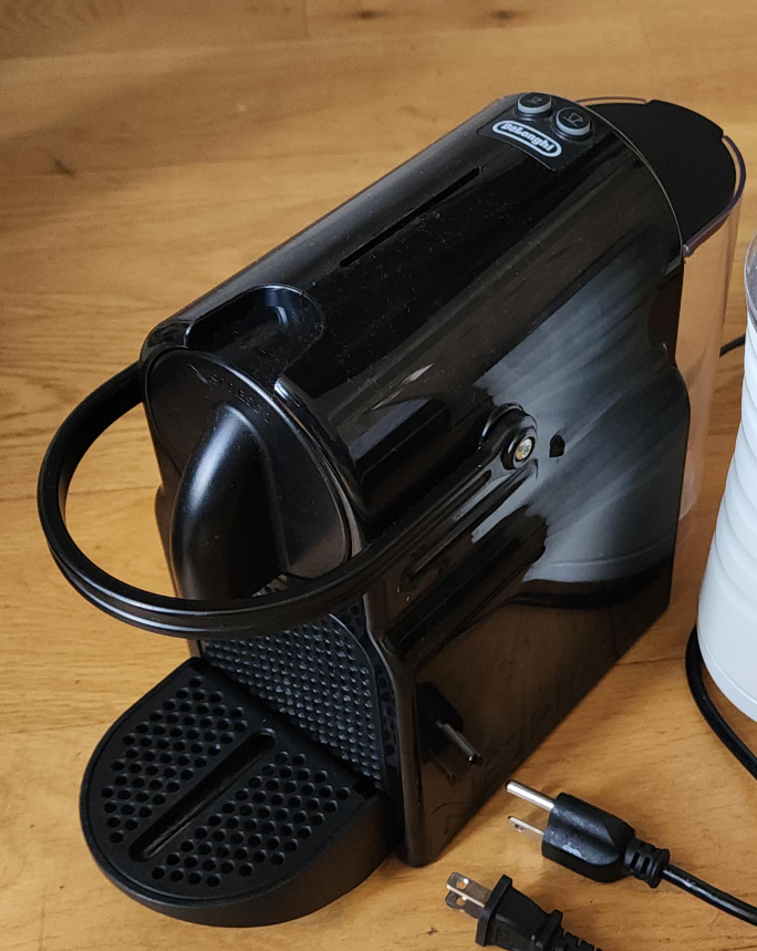 DeLonghi Nespresso Machine + Miroco Milk Frother thumbnail