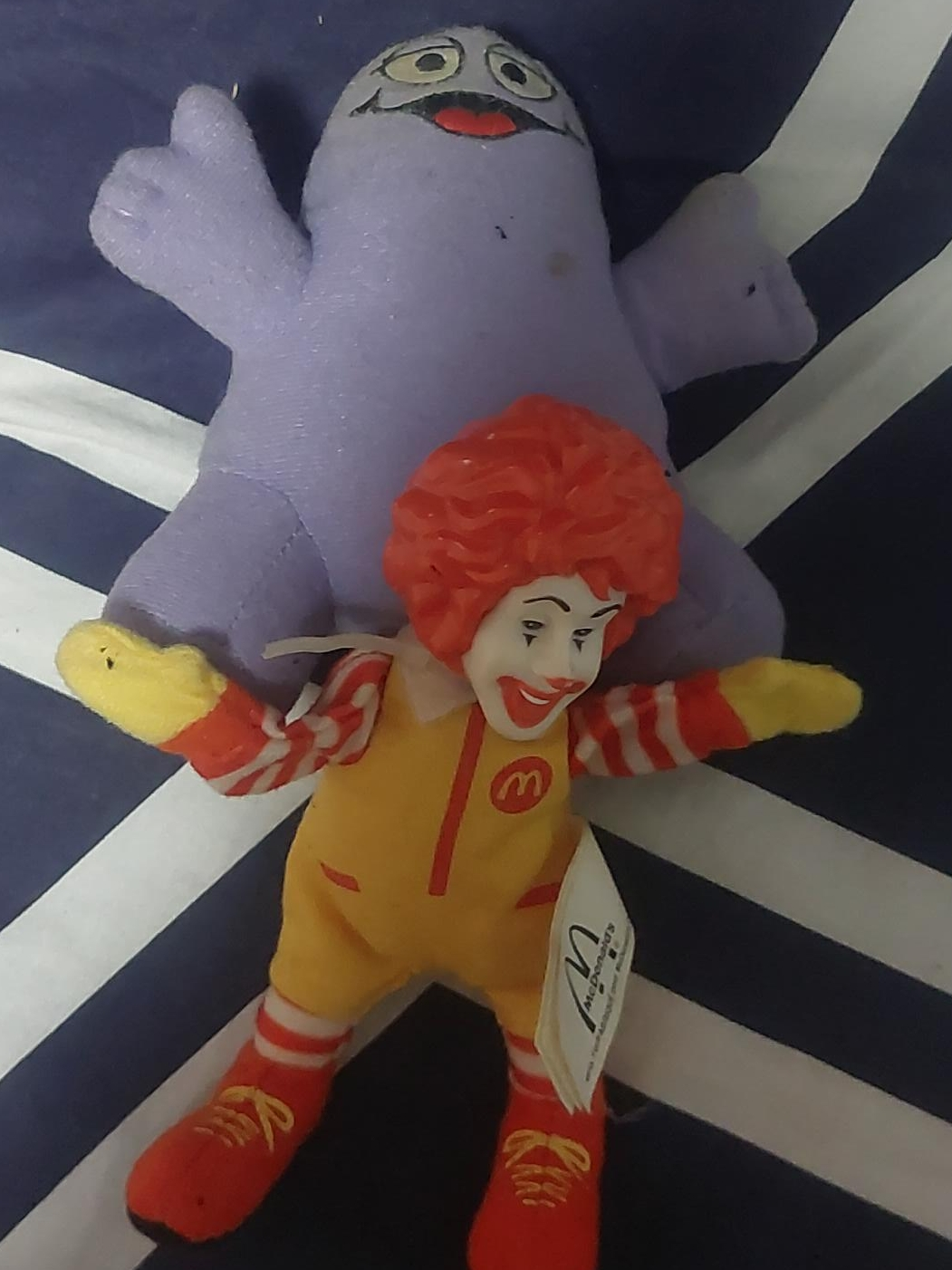McDonald's Ronald McDonald & Grimace Plush Toys thumbnail