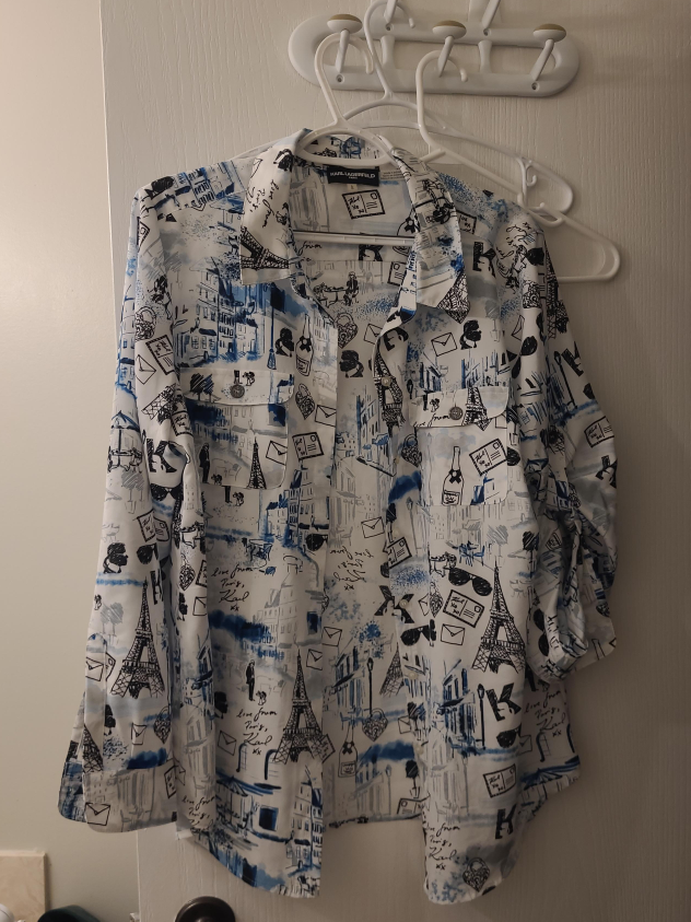 Karl Lagerfeld Paris Blouse - Size L thumbnail