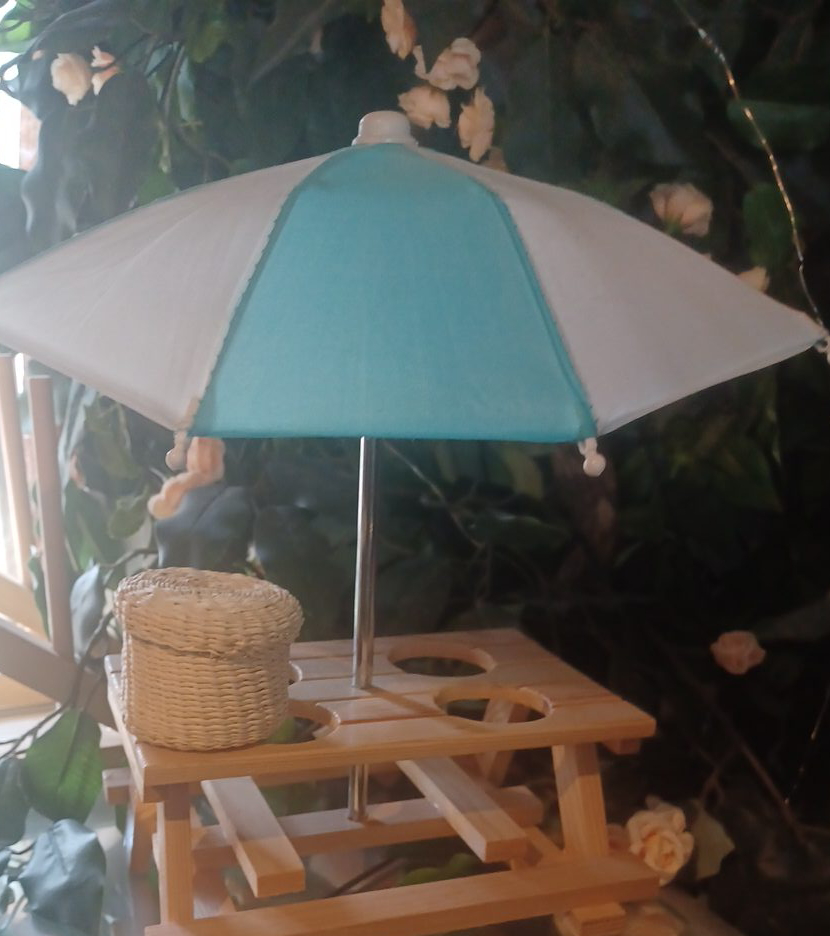 Mini Picnic Table with Umbrella