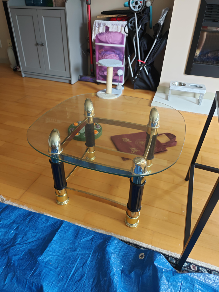 Glass top coffee table thumbnail