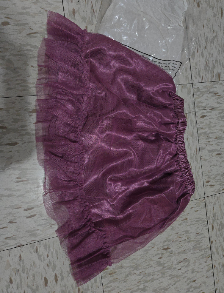 Purple Ruffled Mini Skirt thumbnail