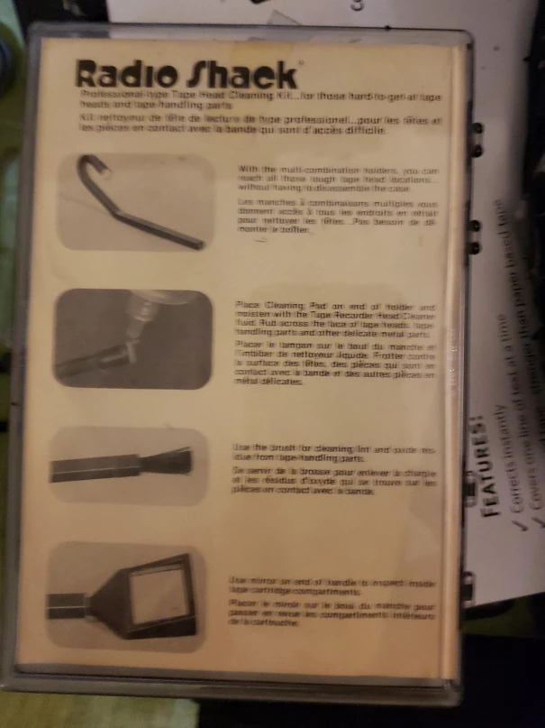 Radio Shack Tape Head Cleaning Kit