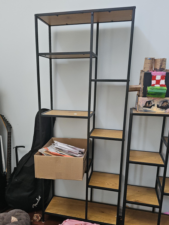 Black Metal Frame Shelving Unit thumbnail