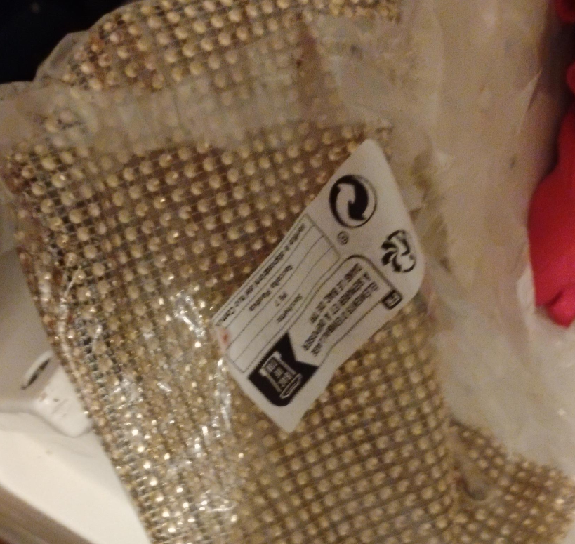 Gold Rhinestone Mesh Bag thumbnail