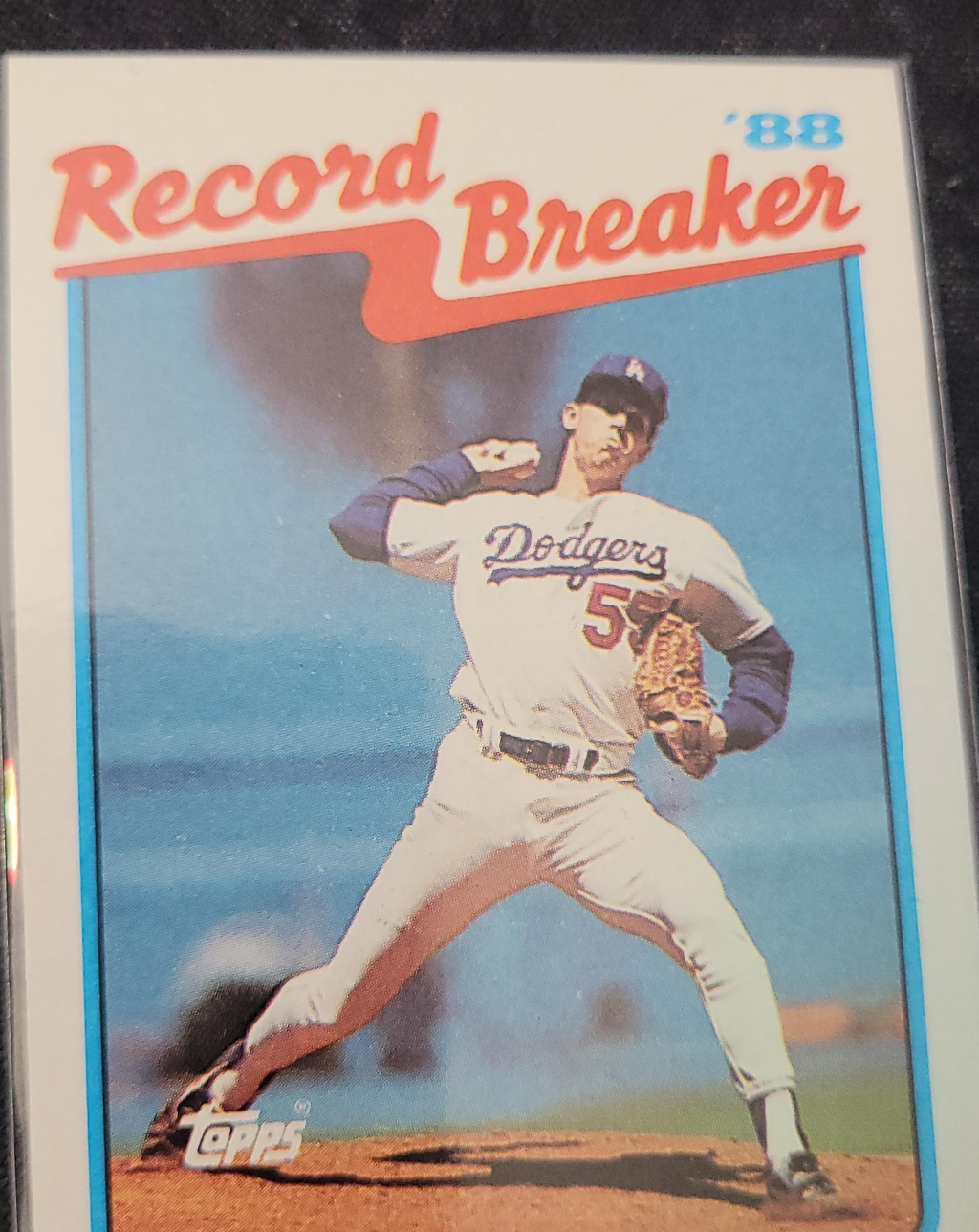 '88 Record Breaker Orel Hershiser Topps Card thumbnail
