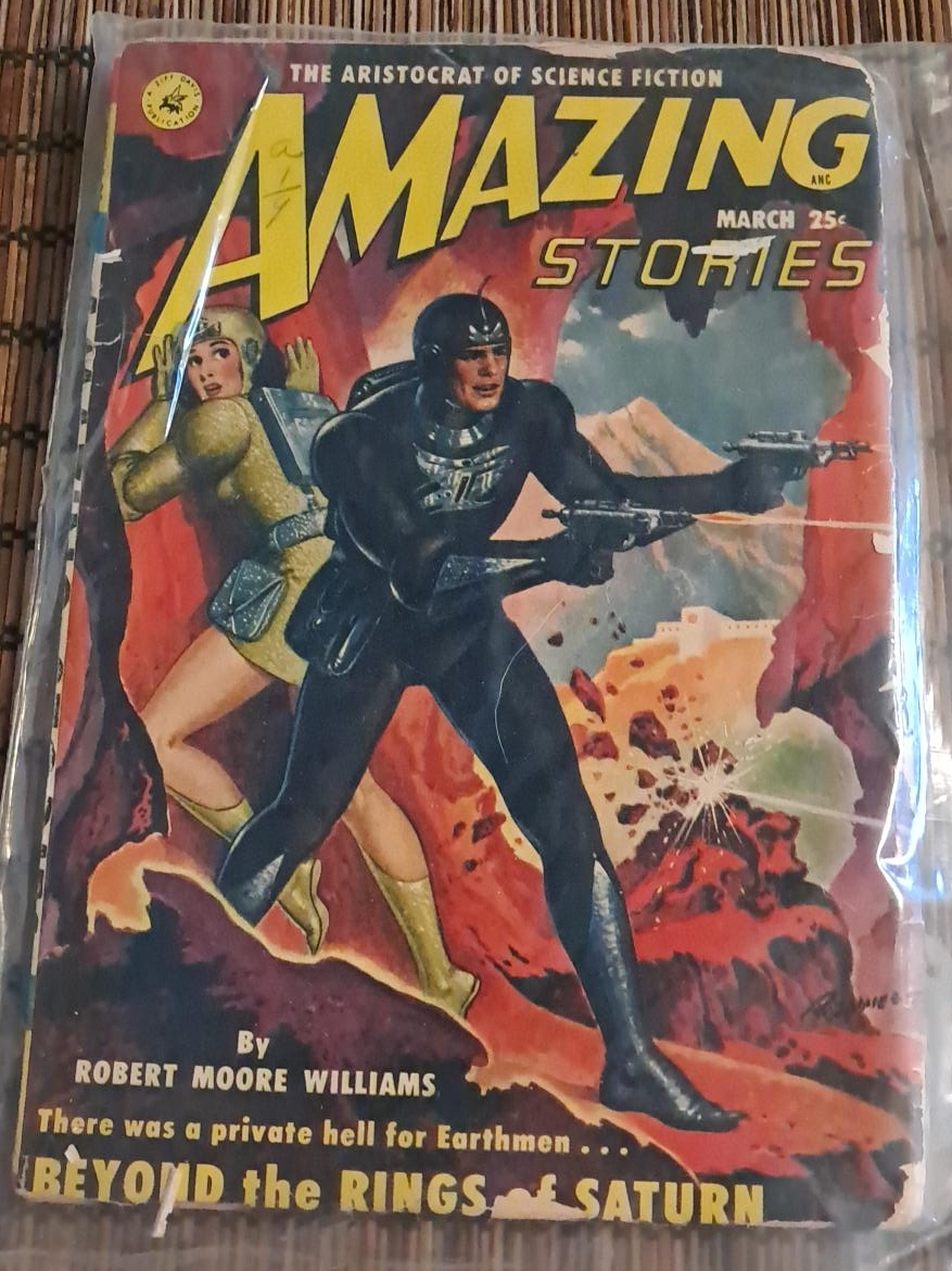 Amazing Stories March 25 Science Fiction Magazine thumbnail