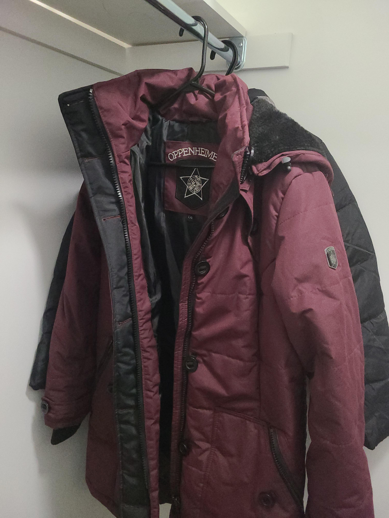 Oppenheimer Burgundy Winter Jacket