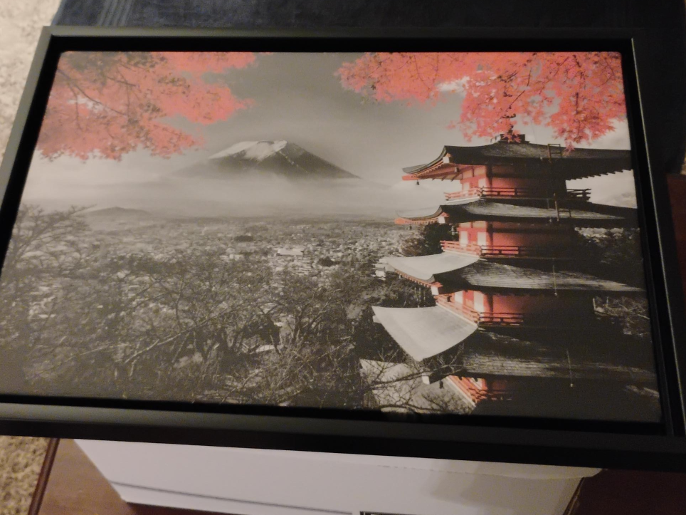 Framed Japanese Scenery Print thumbnail