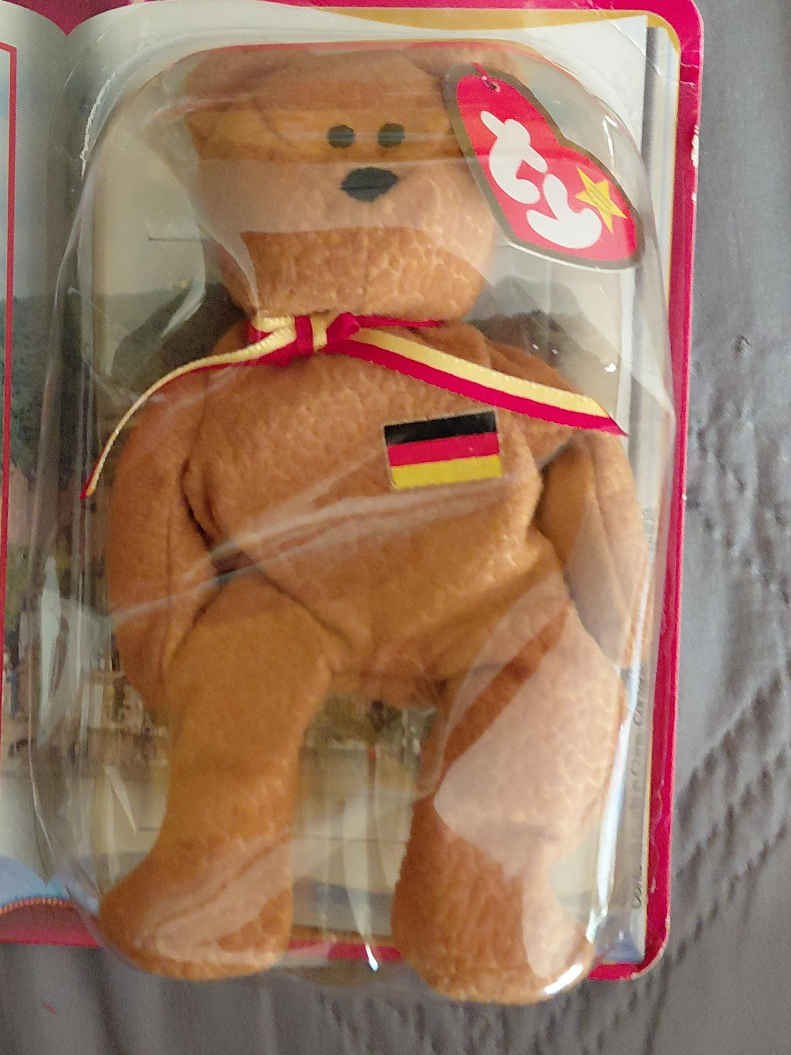 New Ty Beanie Baby - 1997 "Deutschland" Bear thumbnail