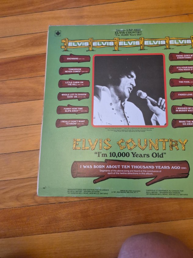 Elvis Country "I'm 10,000 Years Old" Vinyl Record thumbnail