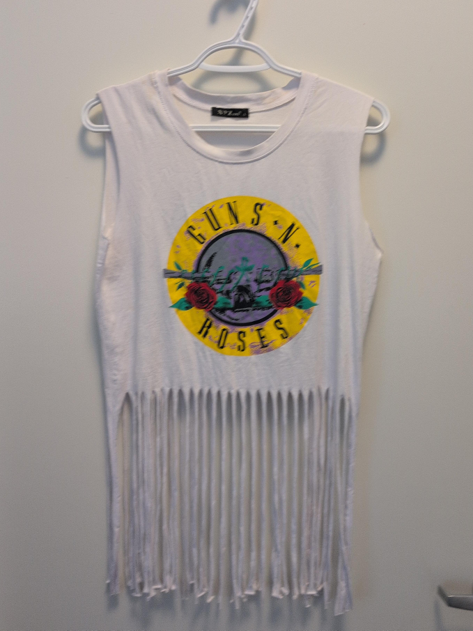 Guns N' Roses Fringe Crop Tank - Size L