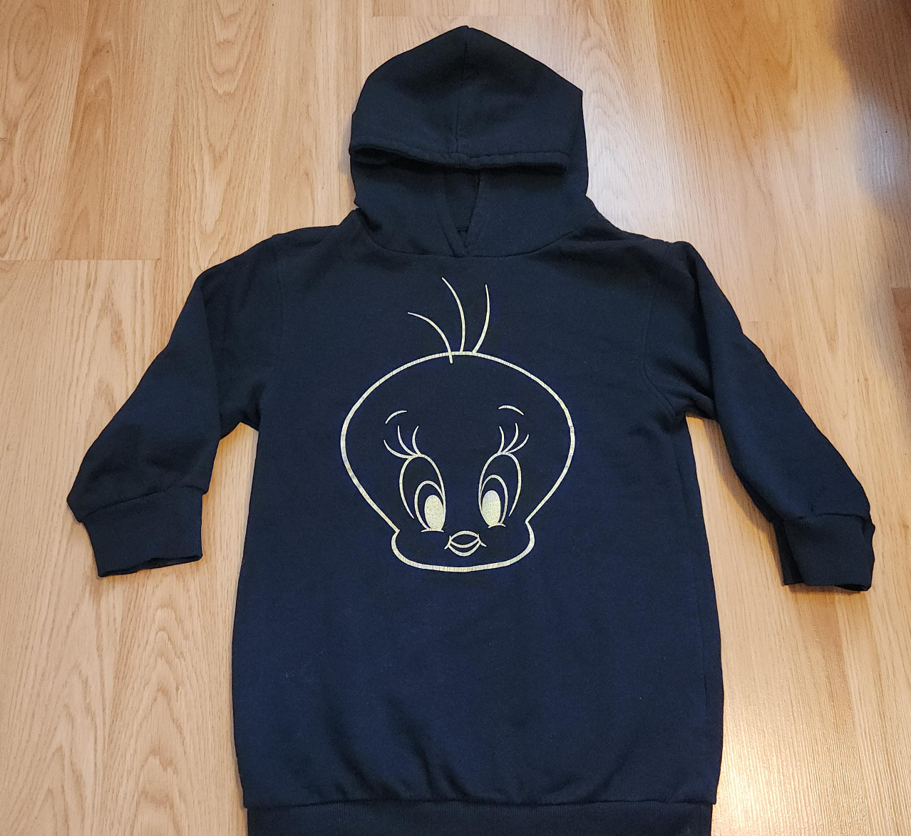 Tweety bird Kids Hoodie - Size XS (6) thumbnail
