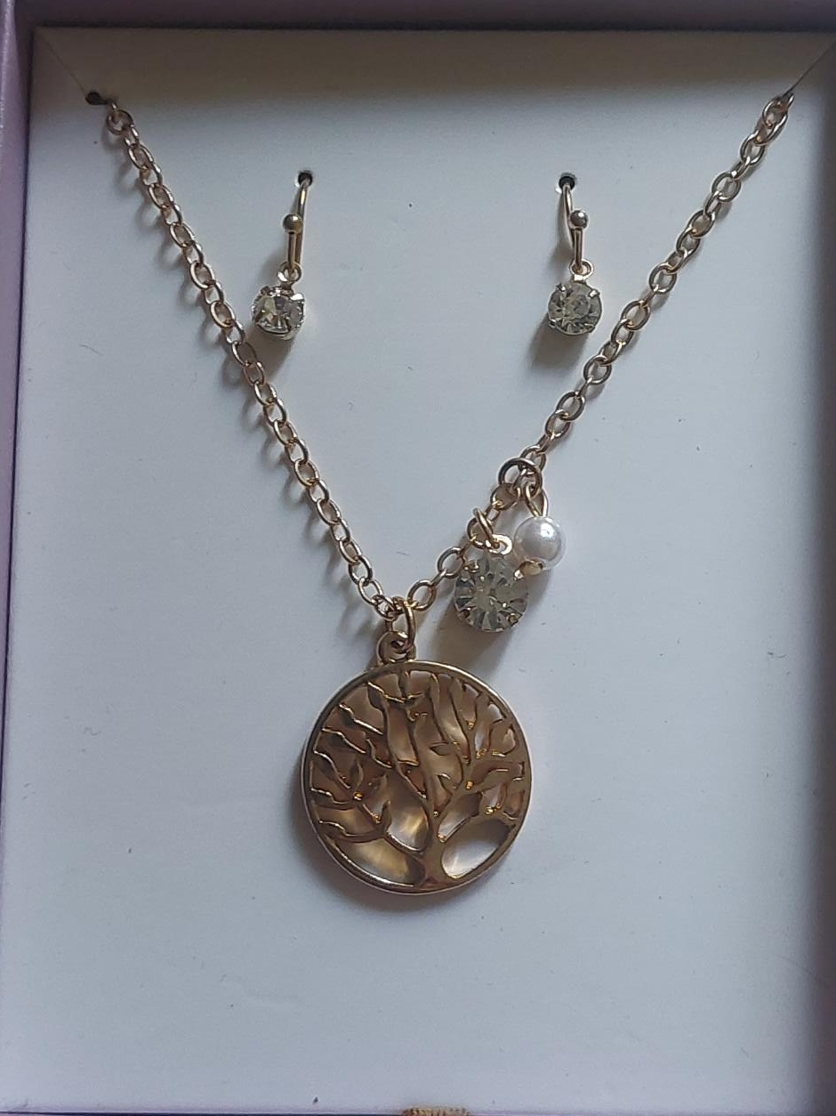Necklace and Earring Set - Tree of Life thumbnail
