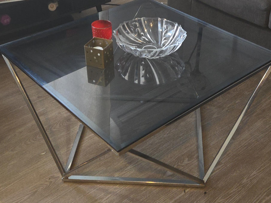 Square Glass Coffee Table thumbnail
