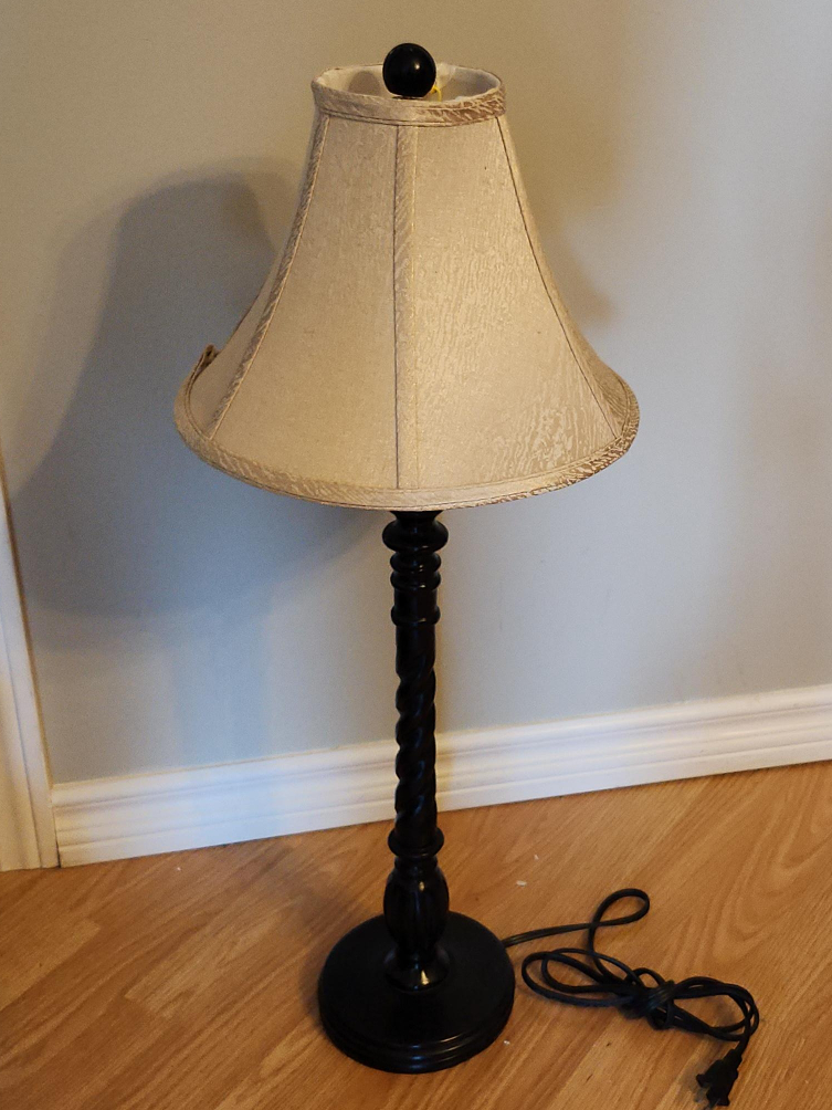 Table Lamp with Beige Shade thumbnail