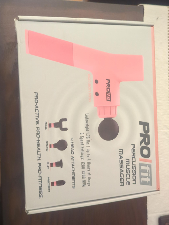 Pro Fit Percussion Muscle Massager - Pink thumbnail