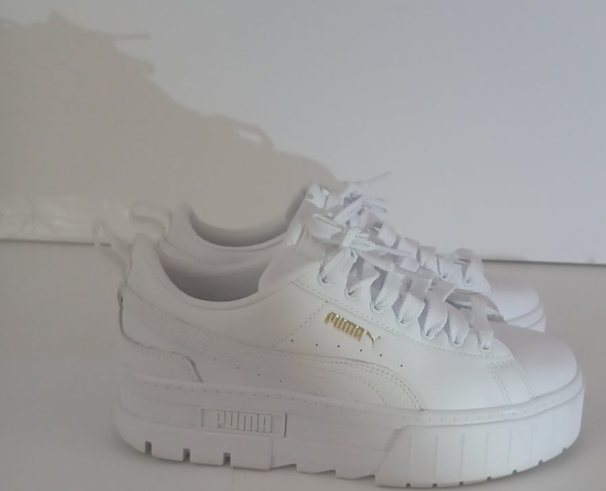 Puma Mayze Platform Sneakers - Size 8 - White thumbnail
