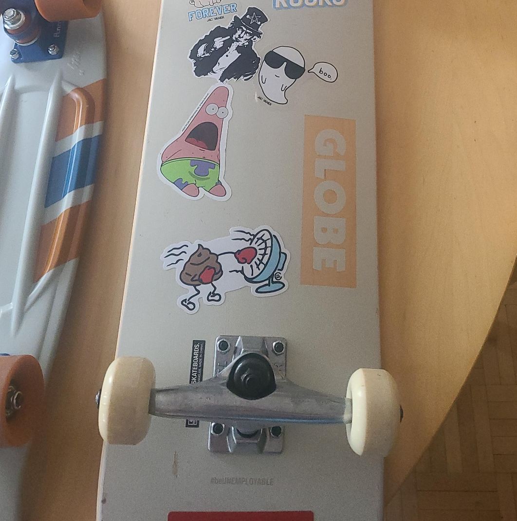 Globe Skateboard with Stickers
