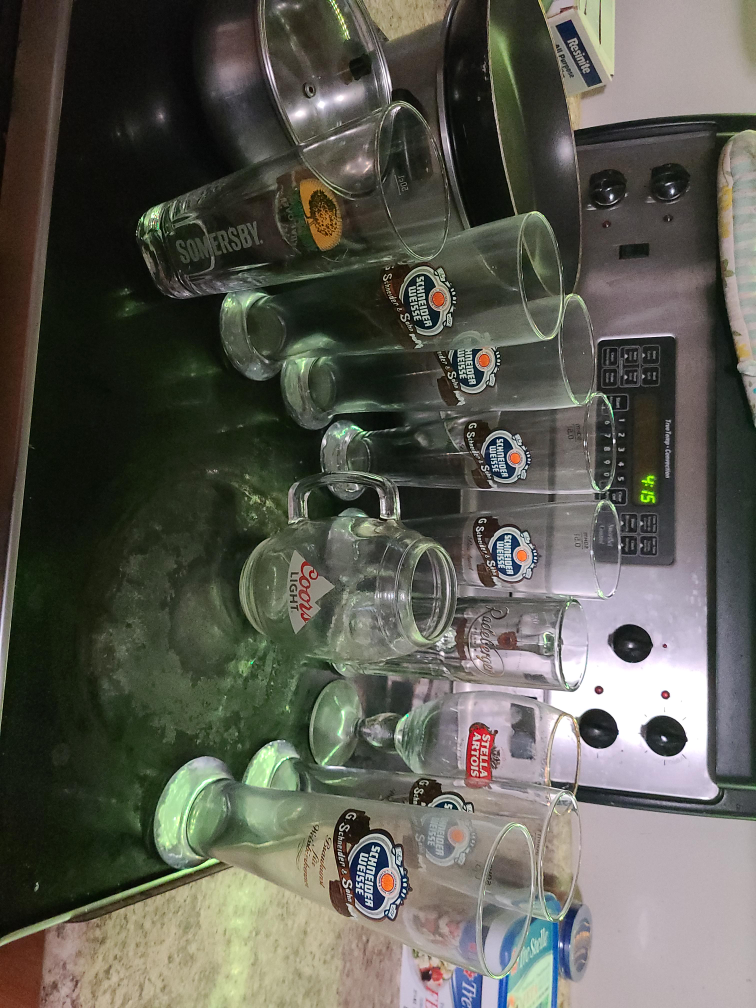 Assorted Beer Glasses - Stella, Somersby, Coors thumbnail