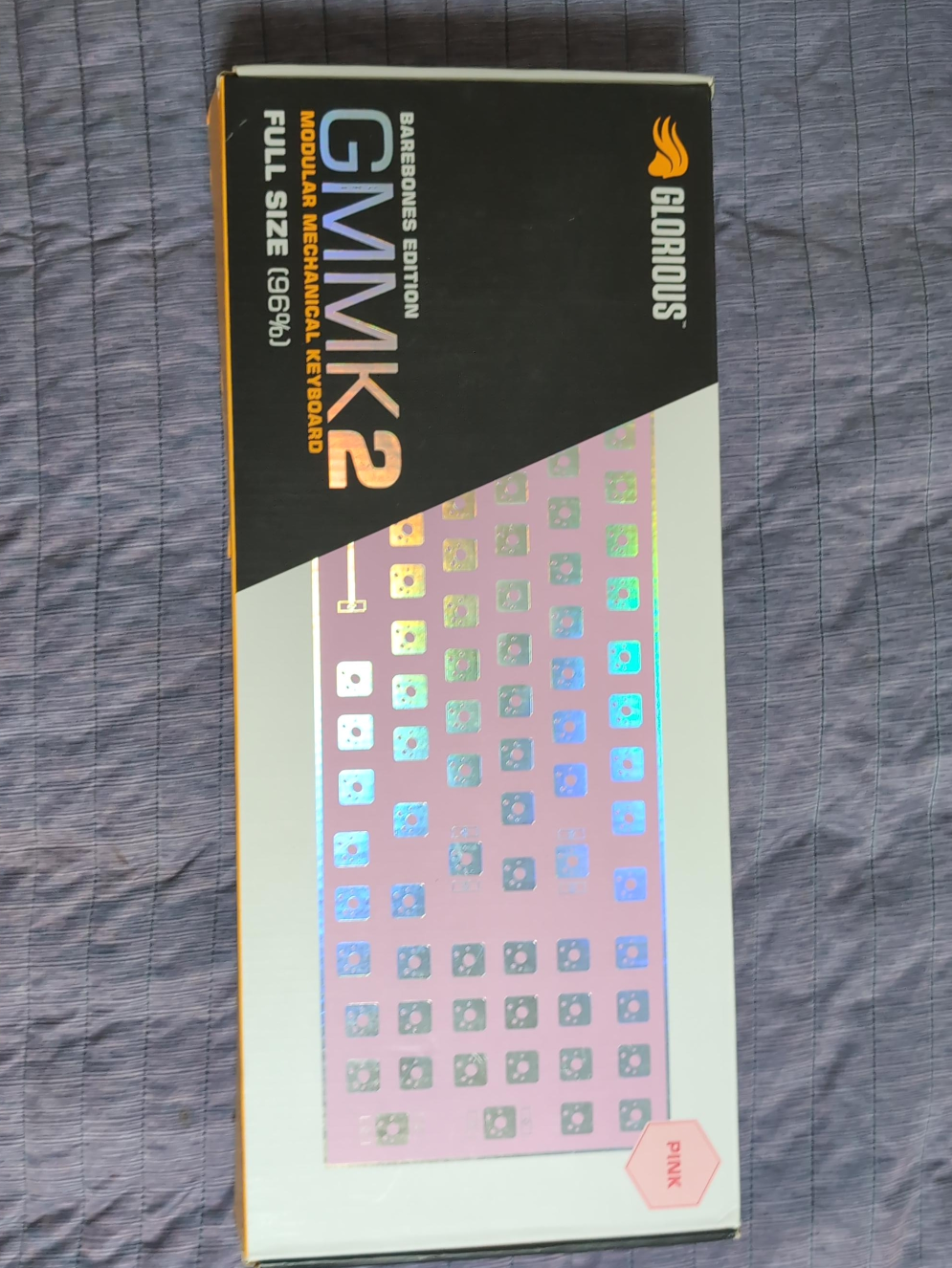 Glorious GMMK2 Barebones Edition Pink Full Size Keyboard thumbnail