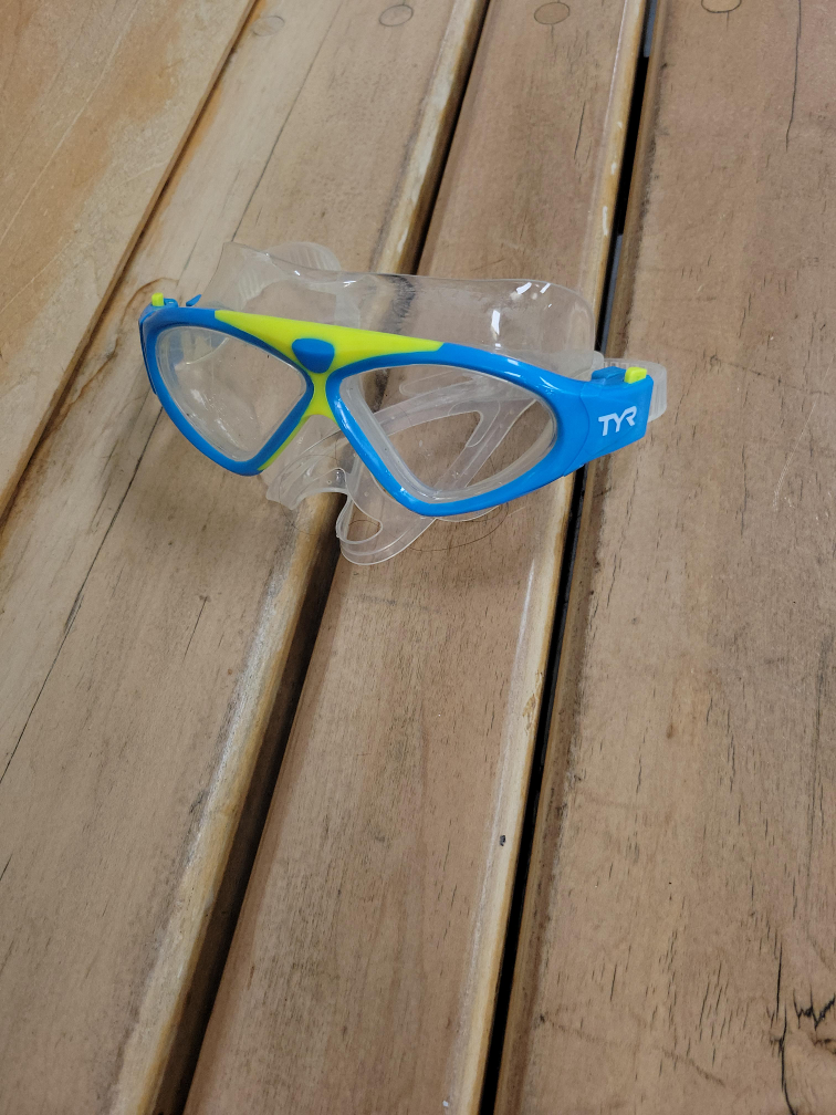 TYR Youth Swim Goggles - Blue & Yellow thumbnail
