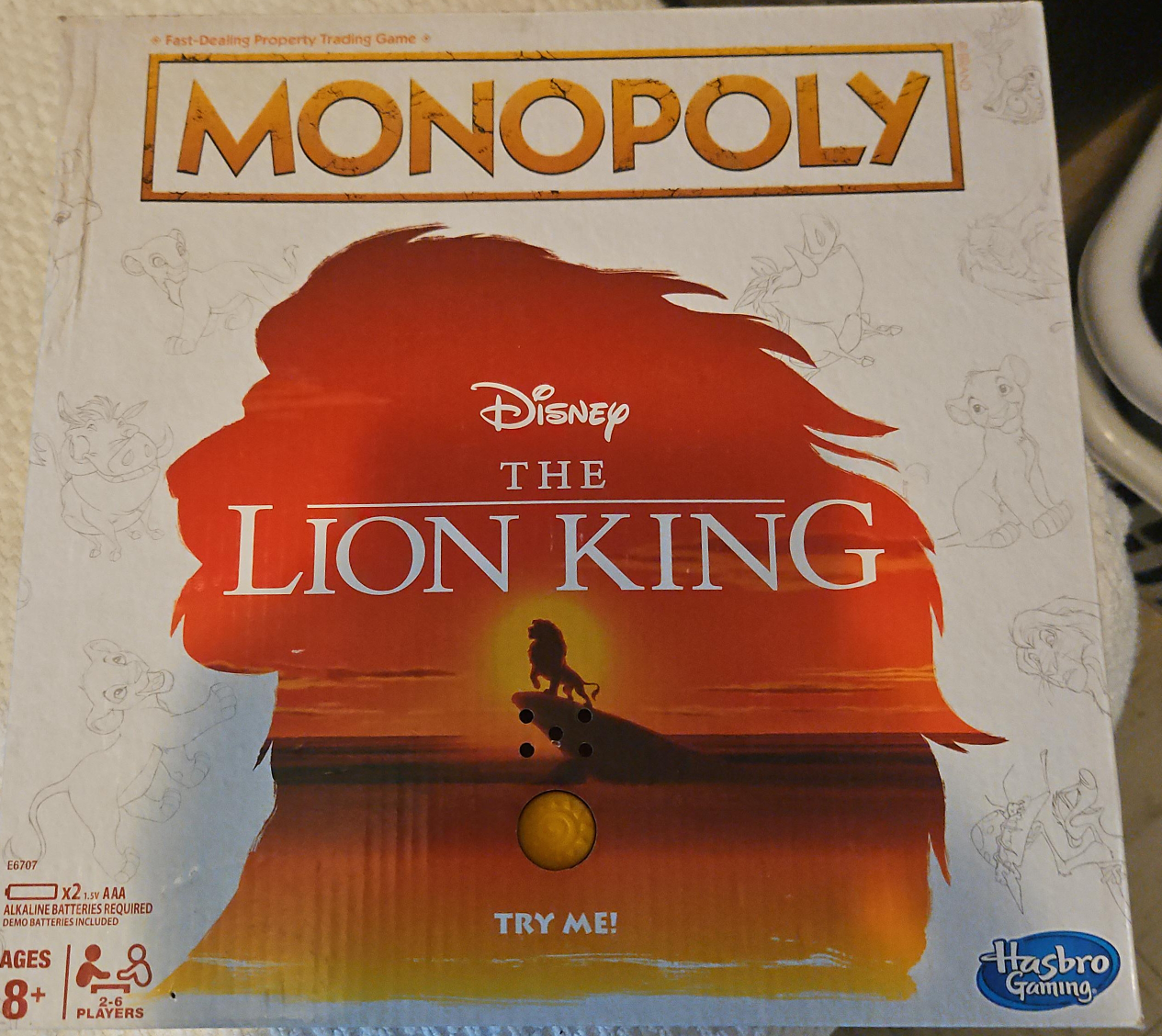 Disney The Lion King Monopoly - Hasbro Gaming thumbnail