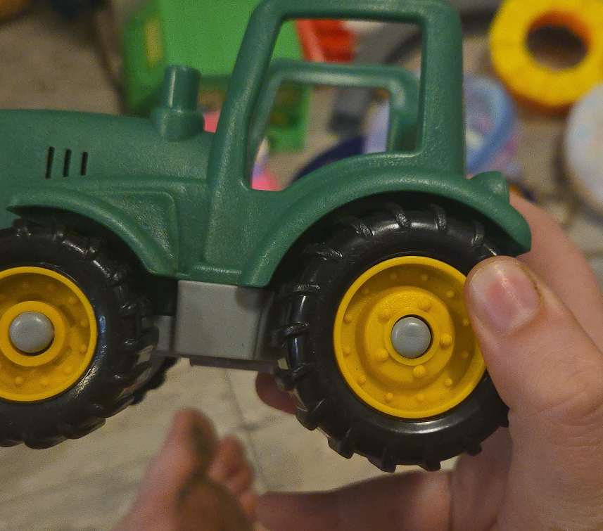 Green Plastic Toy Tractor thumbnail