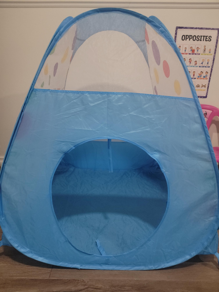 Kids' Blue Polka Dot Play Tent thumbnail