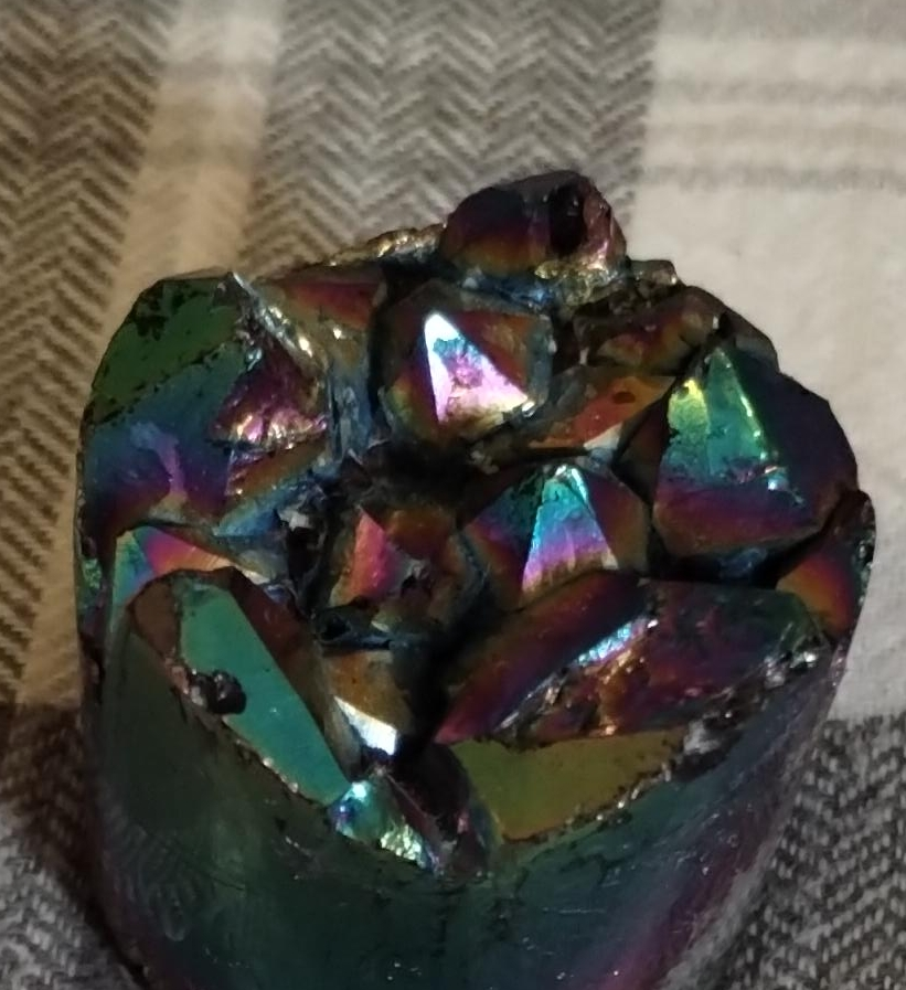 Rainbow Aura Titanium Quartz Crystal thumbnail