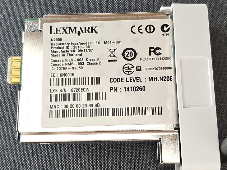 Lexmark N2050 Network Card thumbnail