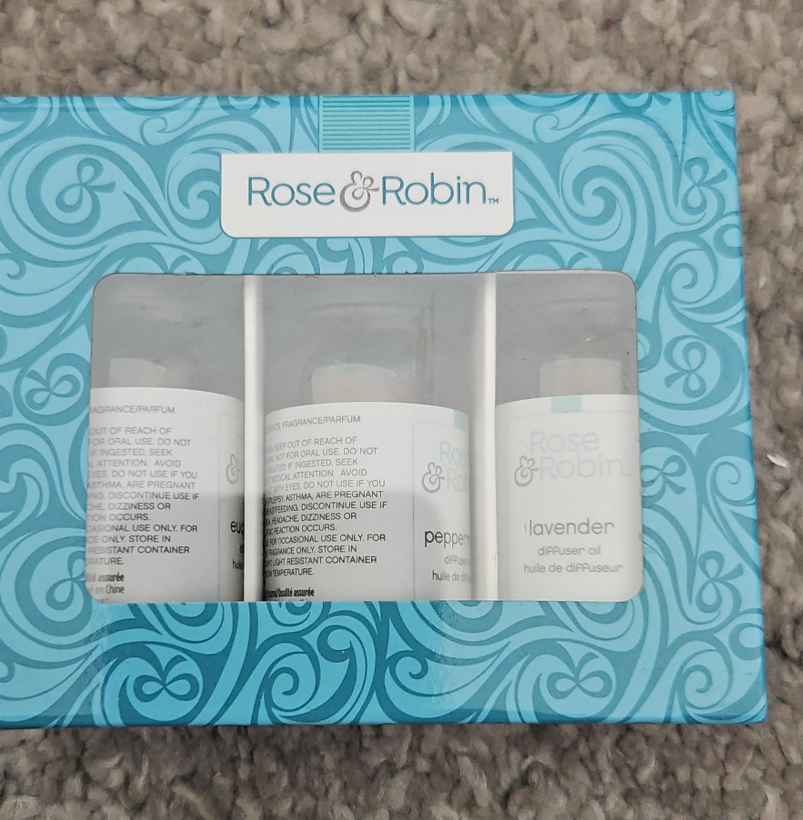 Rose & Robin Diffuser Oil Set - Eucalyptus, Peppermint, Lavender thumbnail