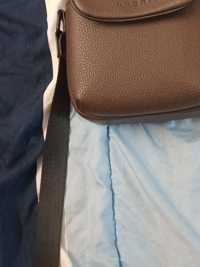 Bugatti Brown Leather Crossbody Bag thumbnail